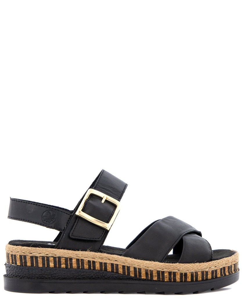 Rieker Svart Sandal