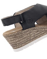 Rieker Svart Sandalett