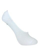 Vit strumpa no-show bamboo