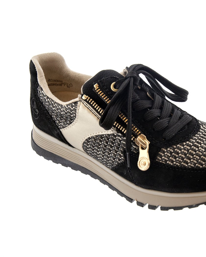 Rieker Svart Promenadsko