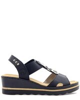 Rieker Svart Sandalett