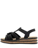 Rieker Svart Sandalett