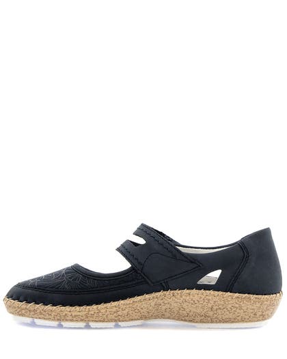 Rieker Blå Ballerina