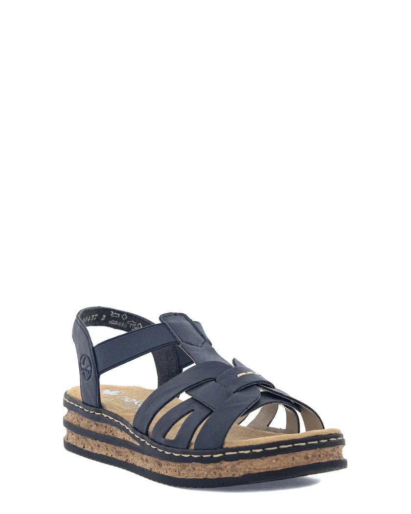 Rieker Blå Sandalett