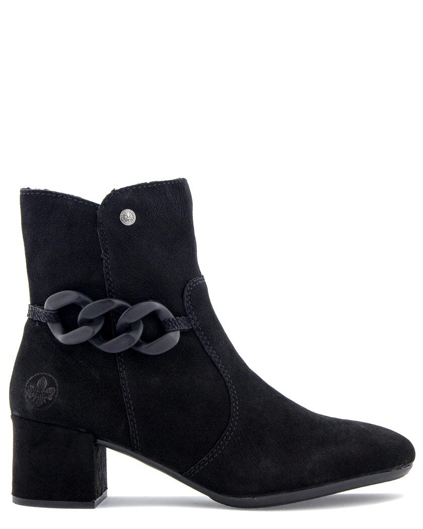 Rieker Svart Stövlett