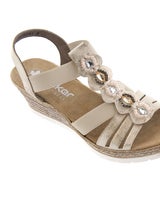 Rieker Beige Sandalett