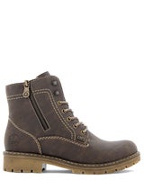 Rieker 03030-25 Men's Brown Zipper Shoes